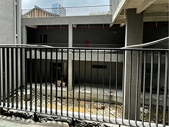 Y053 Balcon en acier plat 